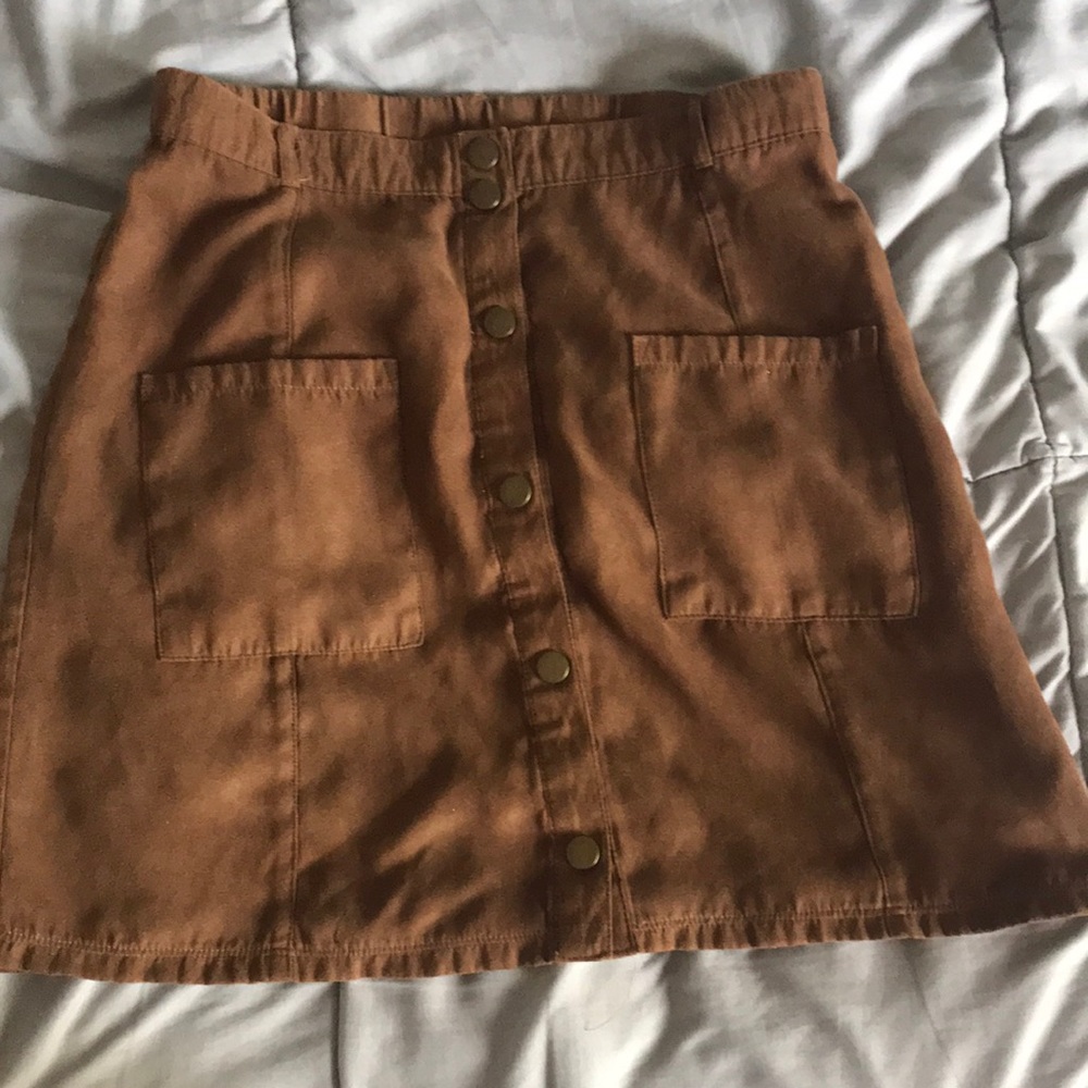 Corduroy mini skirt